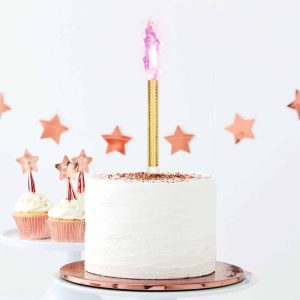 Twinkle Twinkle Rosa Bursdag eller Gender Reveal Kakefakkel