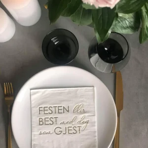 Med deg som gjest serviett